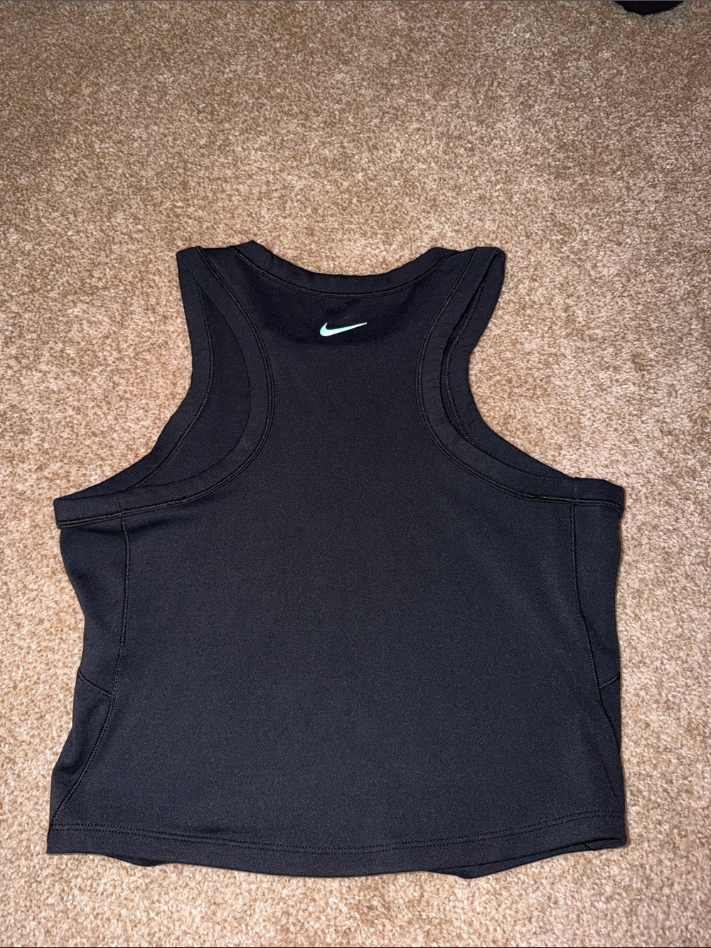 Nike Black Ribbed Performance Crop Tank - Picture 3 of 3
